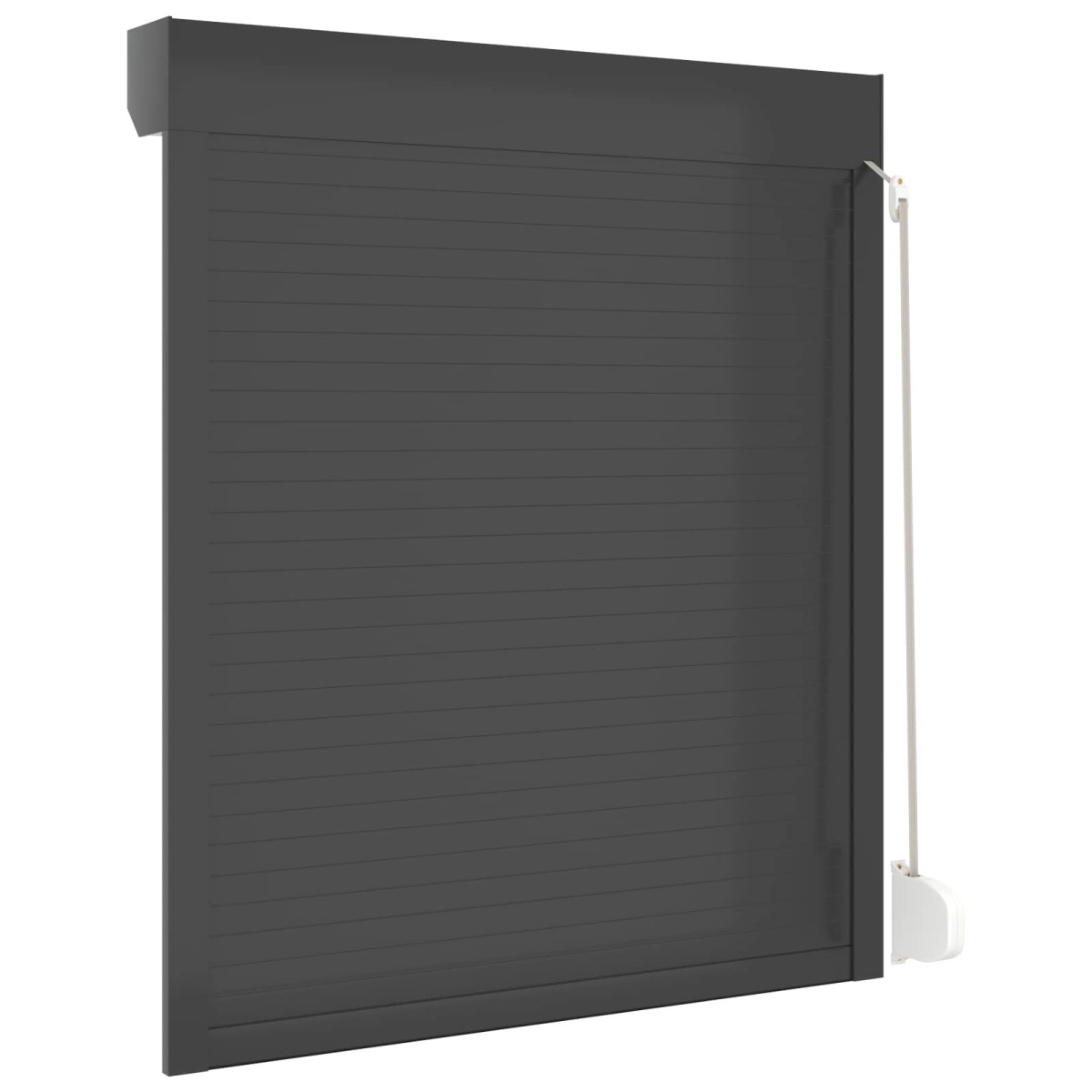 vidaXL Ρολό εισόδου Ανθρακί 110 x 130 cm Αλουμίνιο και Πολυουρεθάνη