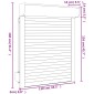 vidaXL Ρολό εισόδου Ανθρακί 110 x 130 cm Αλουμίνιο και Πολυουρεθάνη