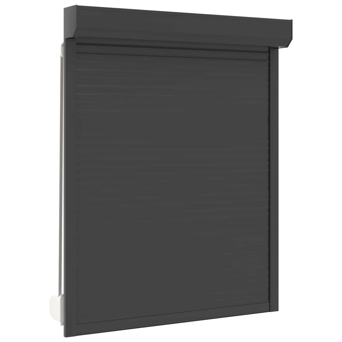 vidaXL Ρολό εισόδου Ανθρακί 120 x 150 cm Αλουμίνιο και Πολυουρεθάνη