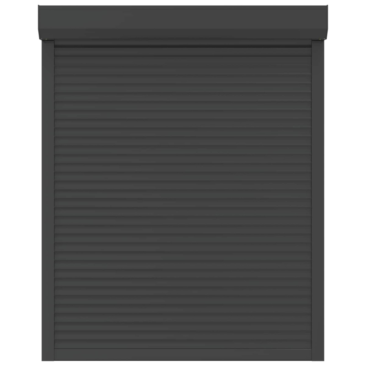 vidaXL Ρολό εισόδου Ανθρακί 120 x 150 cm Αλουμίνιο και Πολυουρεθάνη