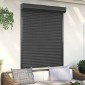 vidaXL Ρολό εισόδου Ανθρακί 120 x 150 cm Αλουμίνιο και Πολυουρεθάνη