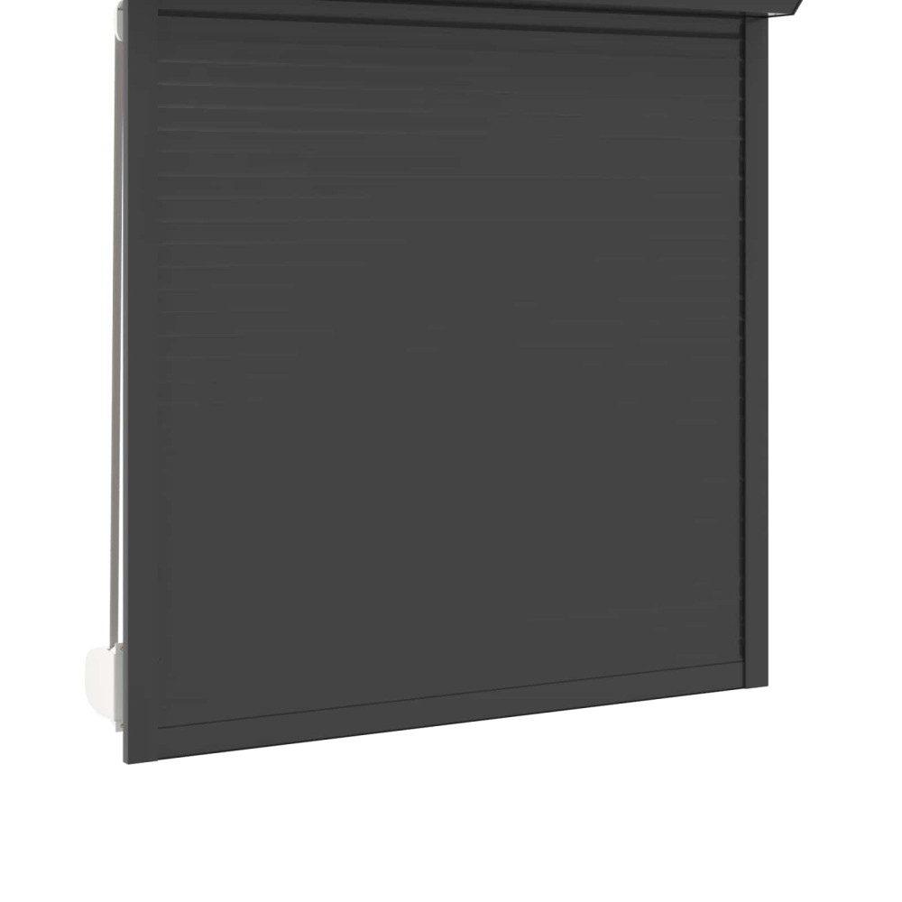 vidaXL Ρολό εισόδου Ανθρακί 130 x 140 cm Αλουμίνιο και Πολυουρεθάνη