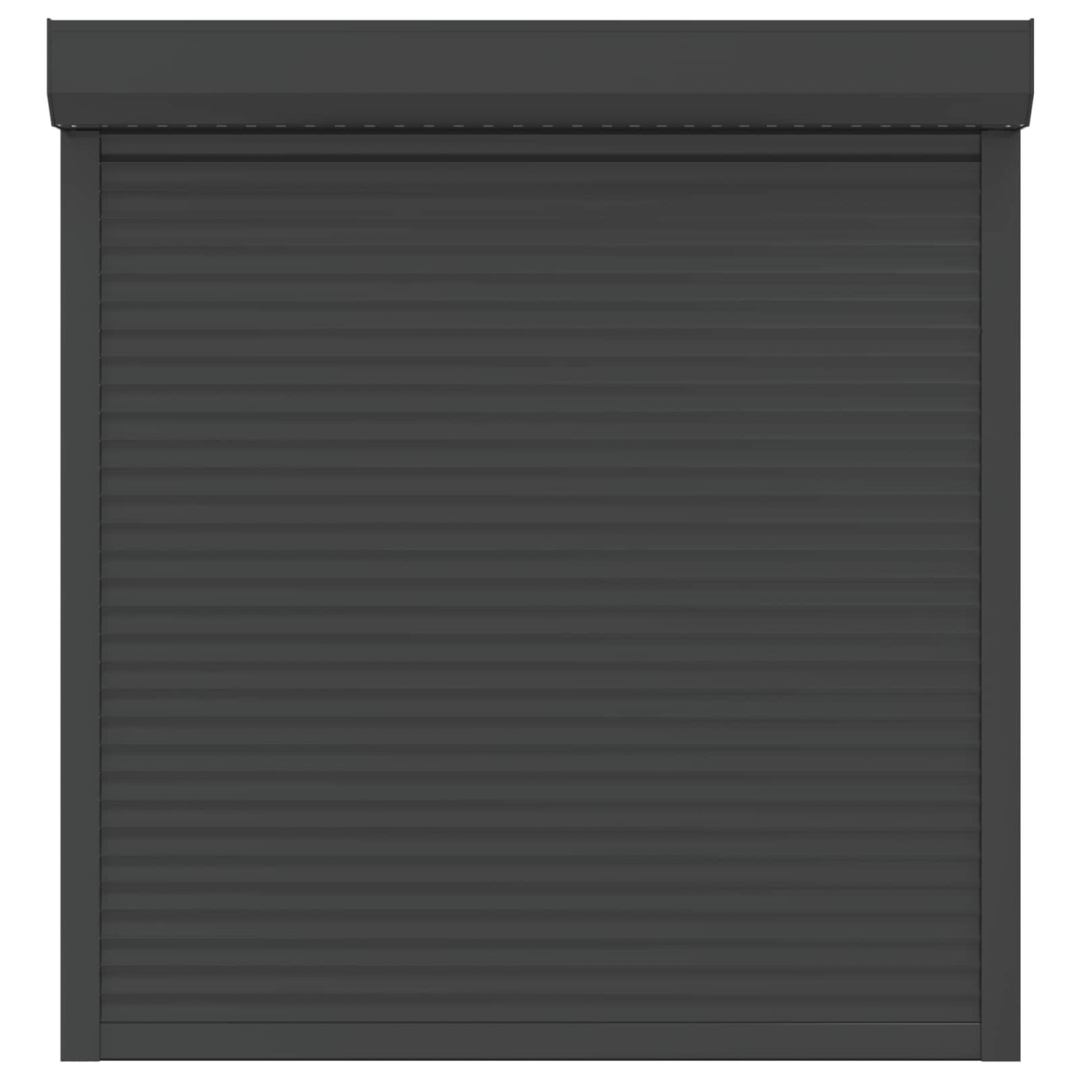 vidaXL Ρολό εισόδου Ανθρακί 130 x 140 cm Αλουμίνιο και Πολυουρεθάνη