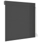 vidaXL Ρολό εισόδου Ανθρακί 130 x 140 cm Αλουμίνιο και Πολυουρεθάνη