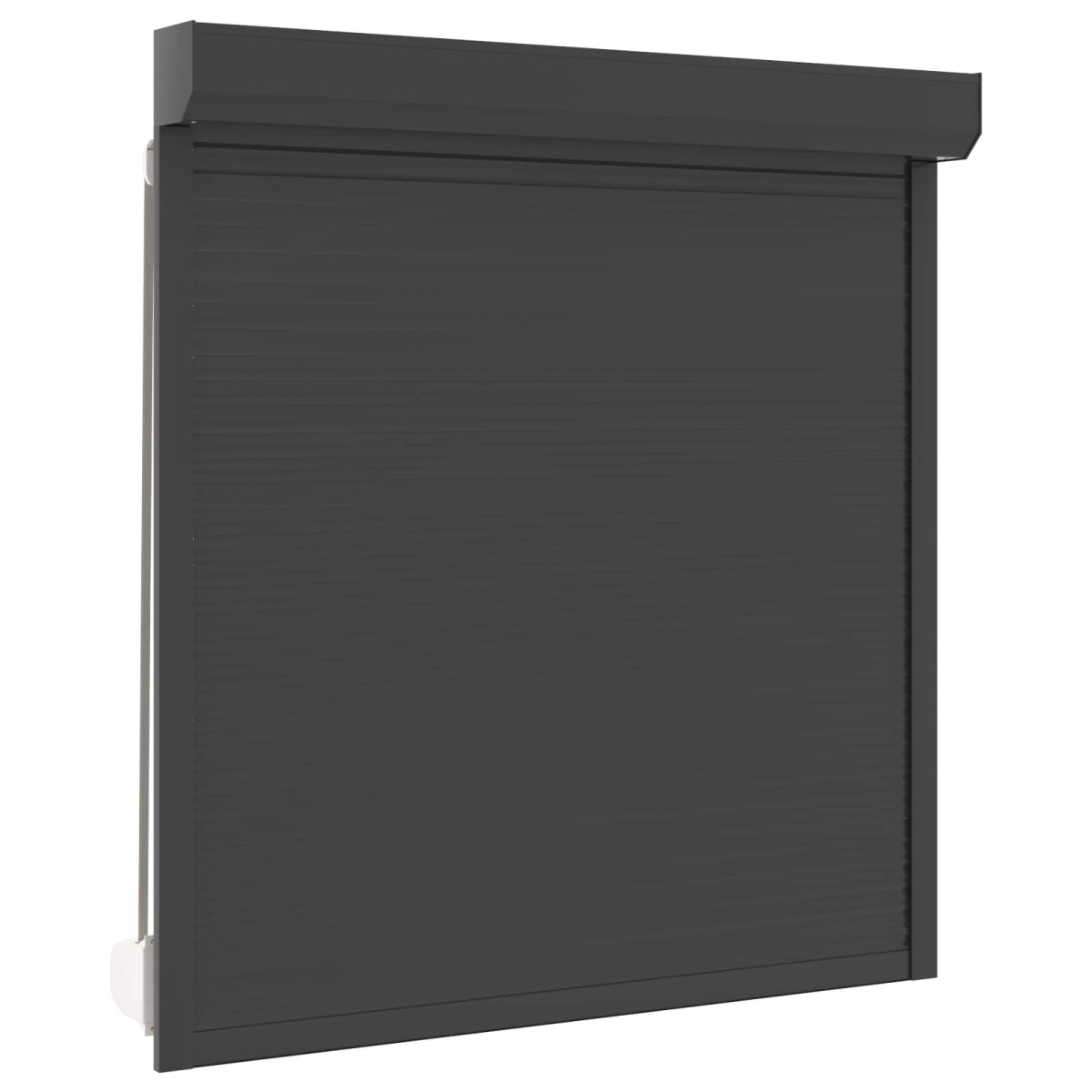 vidaXL Ρολό εισόδου Ανθρακί 140 x 150 cm Αλουμίνιο και Πολυουρεθάνη