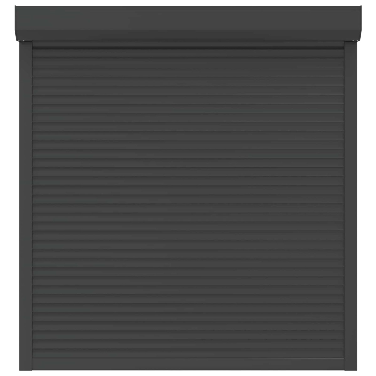 vidaXL Ρολό εισόδου Ανθρακί 140 x 150 cm Αλουμίνιο και Πολυουρεθάνη