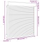 vidaXL Ρολό εισόδου Ανθρακί 140 x 150 cm Αλουμίνιο και Πολυουρεθάνη
