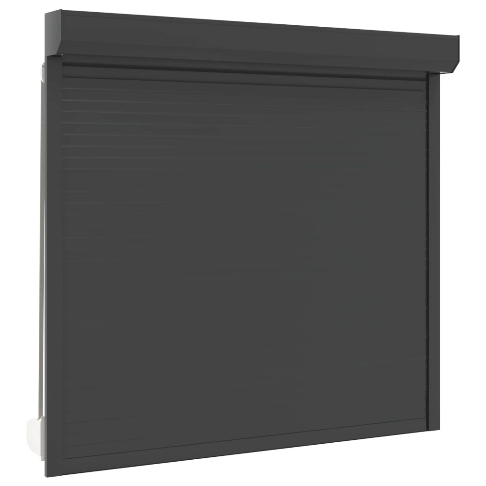 vidaXL Ρολό εισόδου Ανθρακί 160 x 150 cm Αλουμίνιο και Πολυουρεθάνη