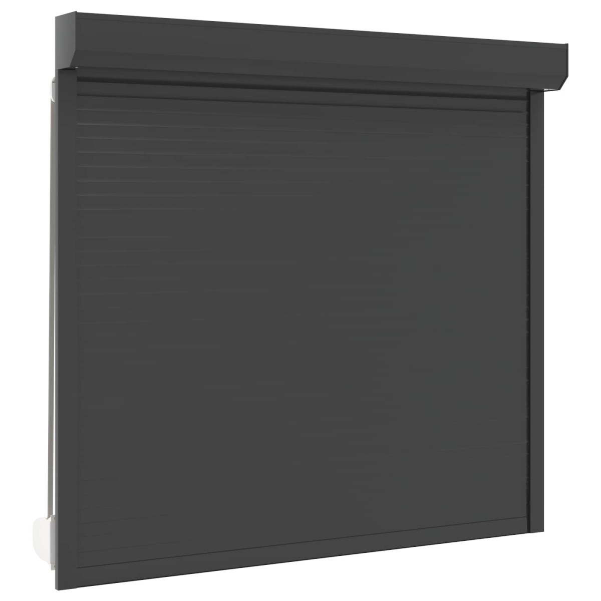 vidaXL Ρολό εισόδου Ανθρακί 160 x 150 cm Αλουμίνιο και Πολυουρεθάνη