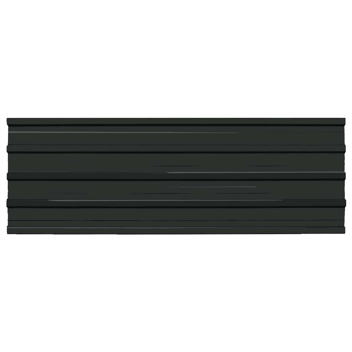 vidaXL Πάνελ οροφής 12 τμχ. Ανθρακί 129 x 45 εκ. Γαλβανισμένος χάλυβας