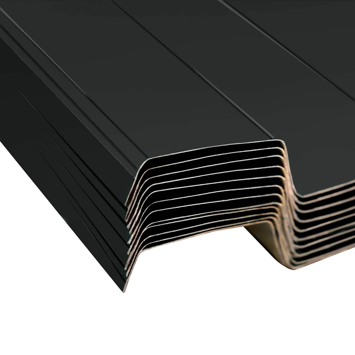 vidaXL Πάνελ οροφής 12 τμχ. Ανθρακί 129 x 45 εκ. Γαλβανισμένος χάλυβας