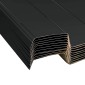 vidaXL Πάνελ οροφής 12 τμχ. Ανθρακί 129 x 45 εκ. Γαλβανισμένος χάλυβας