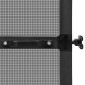 vidaXL Ανοιγόμενη Οθόνη Εντόμων Ανθρακί και Μαύρο 100 x 215 cm