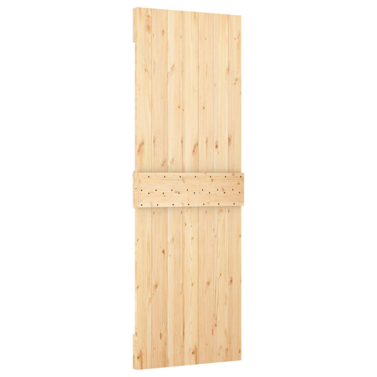 vidaXL Πόρτα NARVIK Φυσικό 70 x 210 cm Συμπαγές Ξύλο Πεύκου
