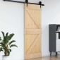 vidaXL Πόρτα NARVIK Φυσικό 85 x 210 cm Συμπαγές Ξύλο Πεύκου