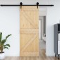 vidaXL Πόρτα NARVIK Φυσικό 95 x 210 cm Συμπαγές Ξύλο Πεύκου