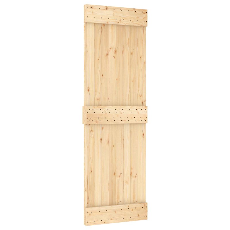 vidaXL Πόρτα NARVIK Φυσικό 70 x 210 cm Συμπαγές Ξύλο Πεύκου
