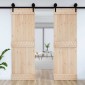 vidaXL Πόρτα NARVIK Φυσικό 70 x 210 cm Συμπαγές Ξύλο Πεύκου