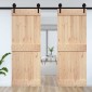 vidaXL Πόρτα NARVIK Φυσικό 85 x 210 cm Συμπαγές Ξύλο Πεύκου