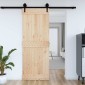 vidaXL Πόρτα NARVIK Φυσικό 85 x 210 cm Συμπαγές Ξύλο Πεύκου