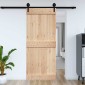 vidaXL Πόρτα NARVIK Φυσικό 95 x 210 cm Συμπαγές Ξύλο Πεύκου