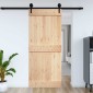 vidaXL Πόρτα NARVIK Φυσικό 100 x 210 cm Συμπαγές Ξύλο Πεύκου