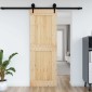 vidaXL Πόρτα NARVIK Φυσικό 80 x 210 cm Συμπαγές Ξύλο Πεύκου