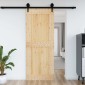 vidaXL Πόρτα NARVIK Φυσικό 90 x 210 cm Συμπαγές Ξύλο Πεύκου