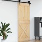 vidaXL Πόρτα NARVIK Φυσικό 85 x 210 cm Συμπαγές Ξύλο Πεύκου