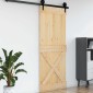 vidaXL Πόρτα NARVIK Φυσικό 90 x 210 cm Συμπαγές Ξύλο Πεύκου