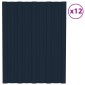 vidaXL Πάνελ οροφής 12 τεμ. Ανθρακί 60 x 45 cm Γαλβανισμένος χάλυβας