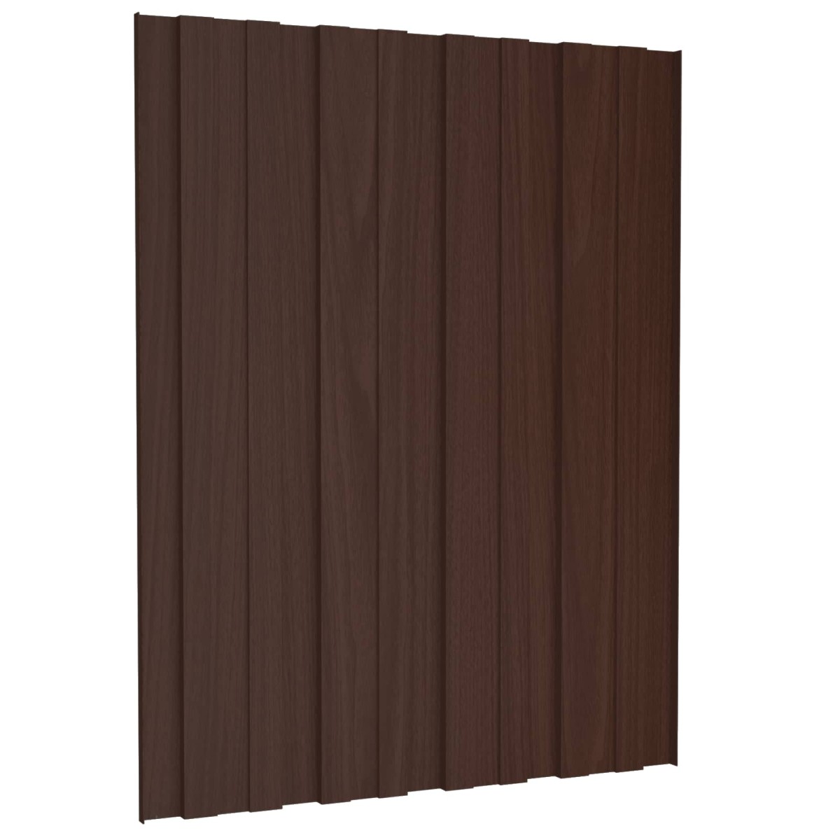 vidaXL Πάνελ οροφής 12 τεμ. Καφέ 60 x 45 cm Γαλβανισμένος χάλυβας