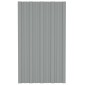 vidaXL Πάνελ οροφής 36 τεμ. Γκρι 80 x 45 cm Γαλβανισμένος χάλυβας