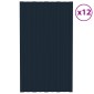 vidaXL Πάνελ οροφής 12 τεμ. Ανθρακί 80 x 45 cm Γαλβανισμένος χάλυβας
