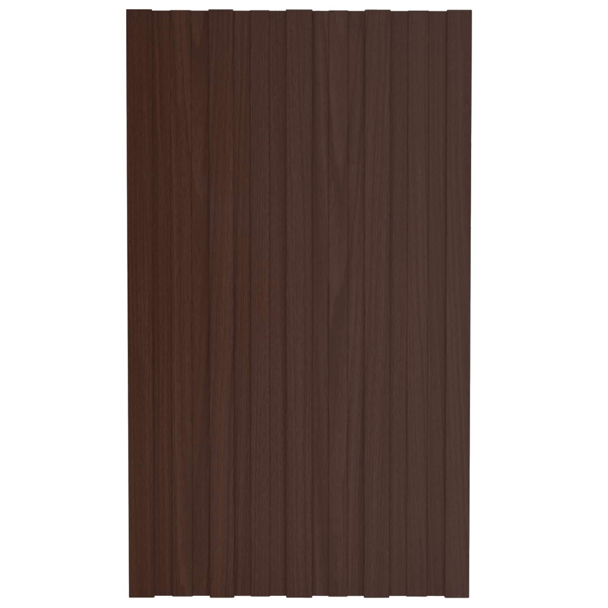 vidaXL Πάνελ οροφής 12 τεμ. Καφέ 80 x 45 cm Γαλβανισμένος χάλυβας