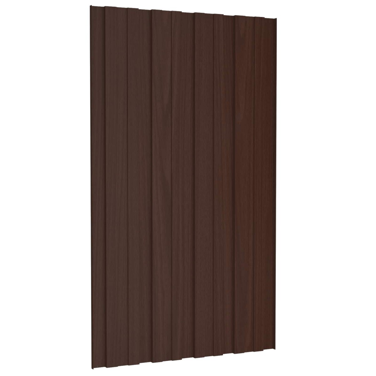 vidaXL Πάνελ οροφής 12 τεμ. Καφέ 80 x 45 cm Γαλβανισμένος χάλυβας