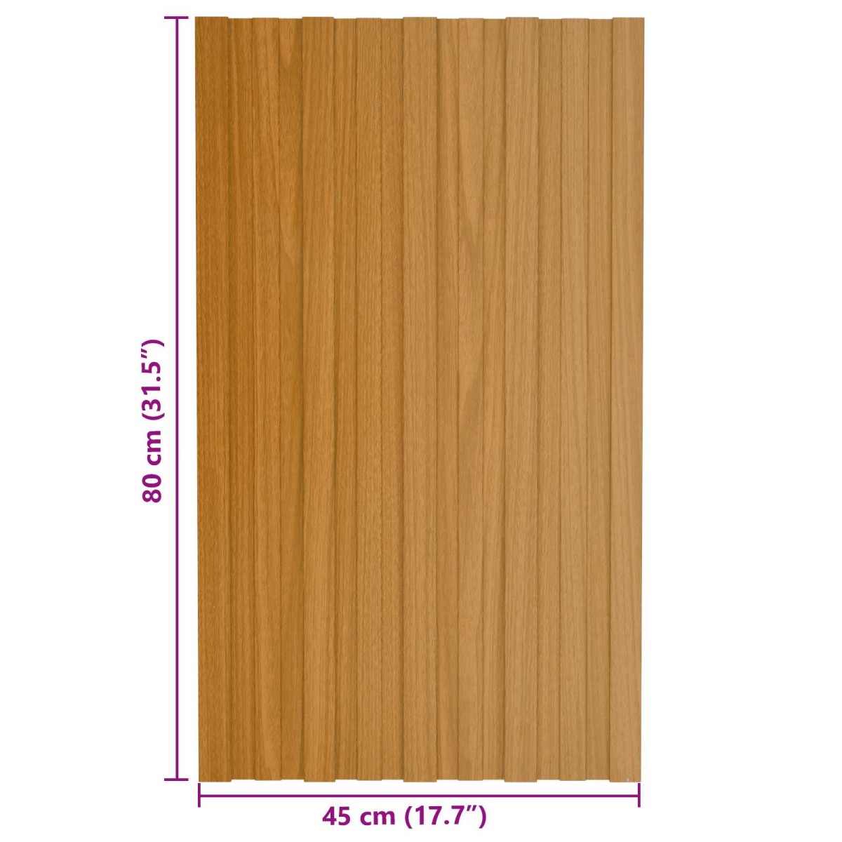 vidaXL Πάνελ οροφής 36 τεμ. Φυσικό 80 x 45 cm Γαλβανισμένος χάλυβας
