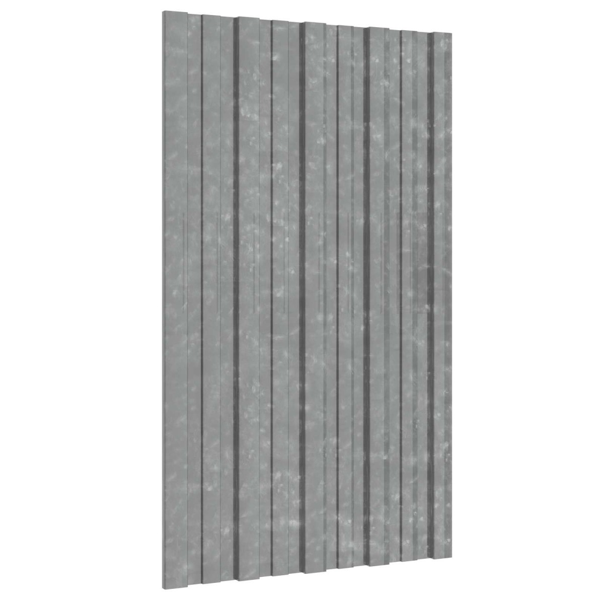 vidaXL Πάνελ οροφής 12 τεμ. Ασημί 80 x 45 cm Γαλβανισμένος χάλυβας