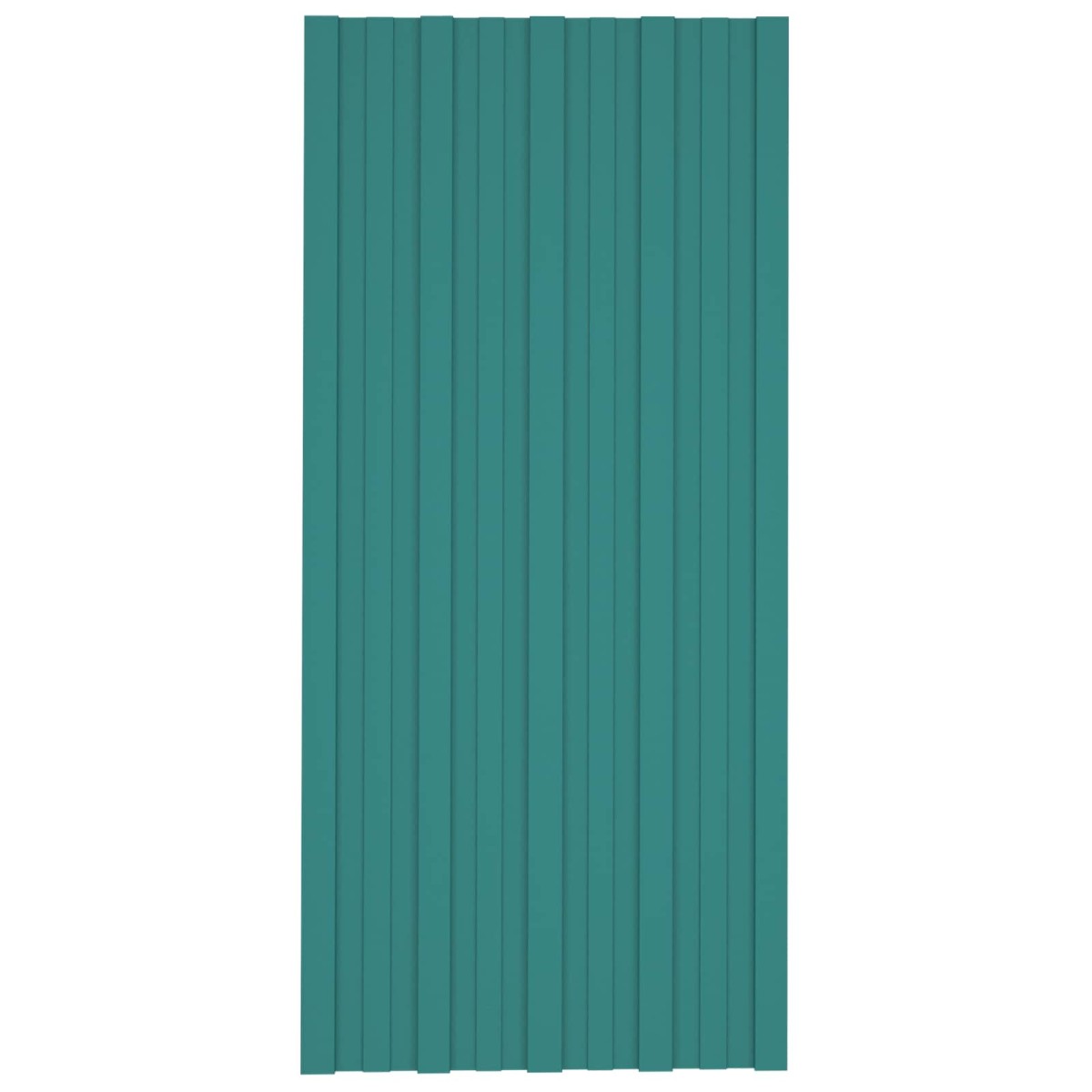 vidaXL Πάνελ οροφής 36 τεμ. Πράσινο 100 x 45 cm Γαλβανισμένος χάλυβας