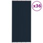vidaXL Πάνελ οροφής 36 τεμ. Ανθρακί 100 x 45 cm Γαλβανισμένος χάλυβας