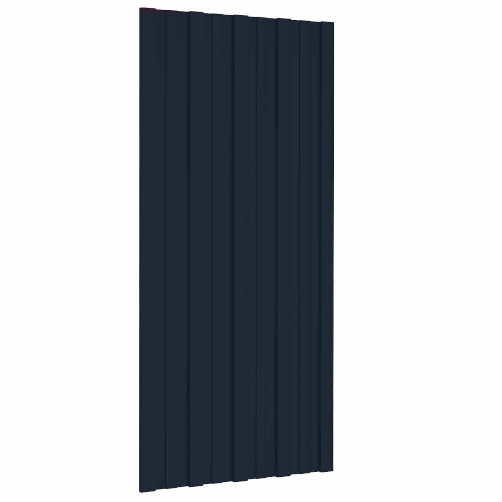vidaXL Πάνελ οροφής 36 τεμ. Ανθρακί 100 x 45 cm Γαλβανισμένος χάλυβας