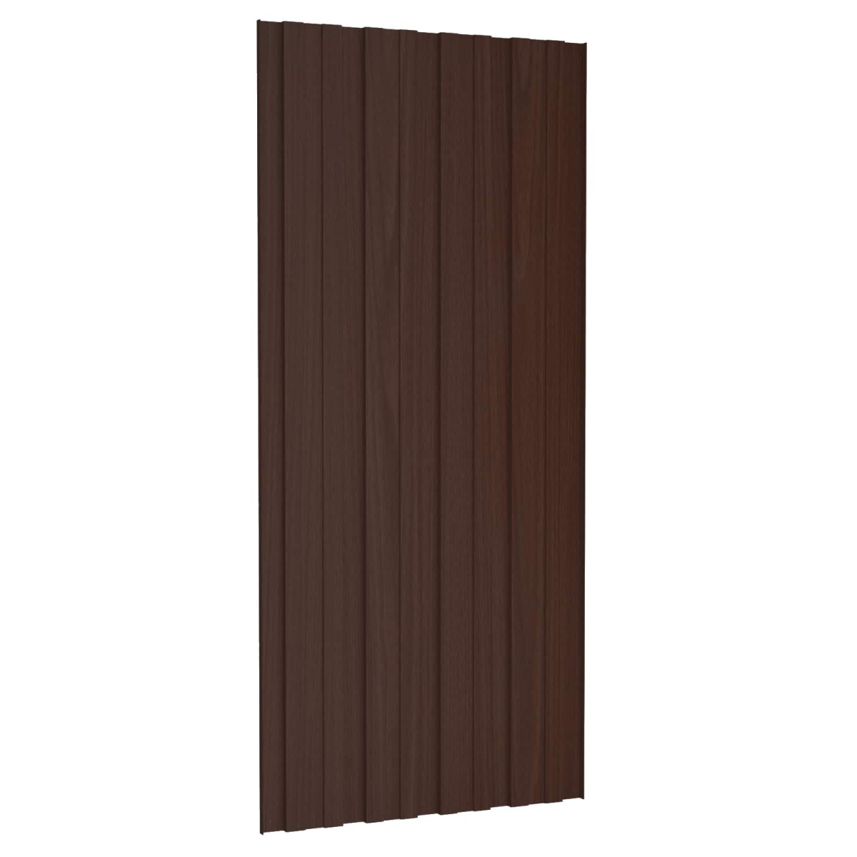 vidaXL Πάνελ οροφής 12 τεμ. Καφέ 100 x 45 cm Γαλβανισμένος χάλυβας