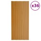 vidaXL Πάνελ οροφής 36 τεμ. Φυσικό 100 x 45 cm Γαλβανισμένος χάλυβας