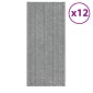 vidaXL Πάνελ οροφής 12 τεμ. Ασημί 100 x 45 cm Γαλβανισμένος χάλυβας