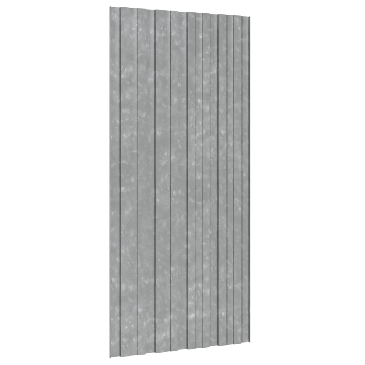 vidaXL Πάνελ οροφής 12 τεμ. Ασημί 100 x 45 cm Γαλβανισμένος χάλυβας