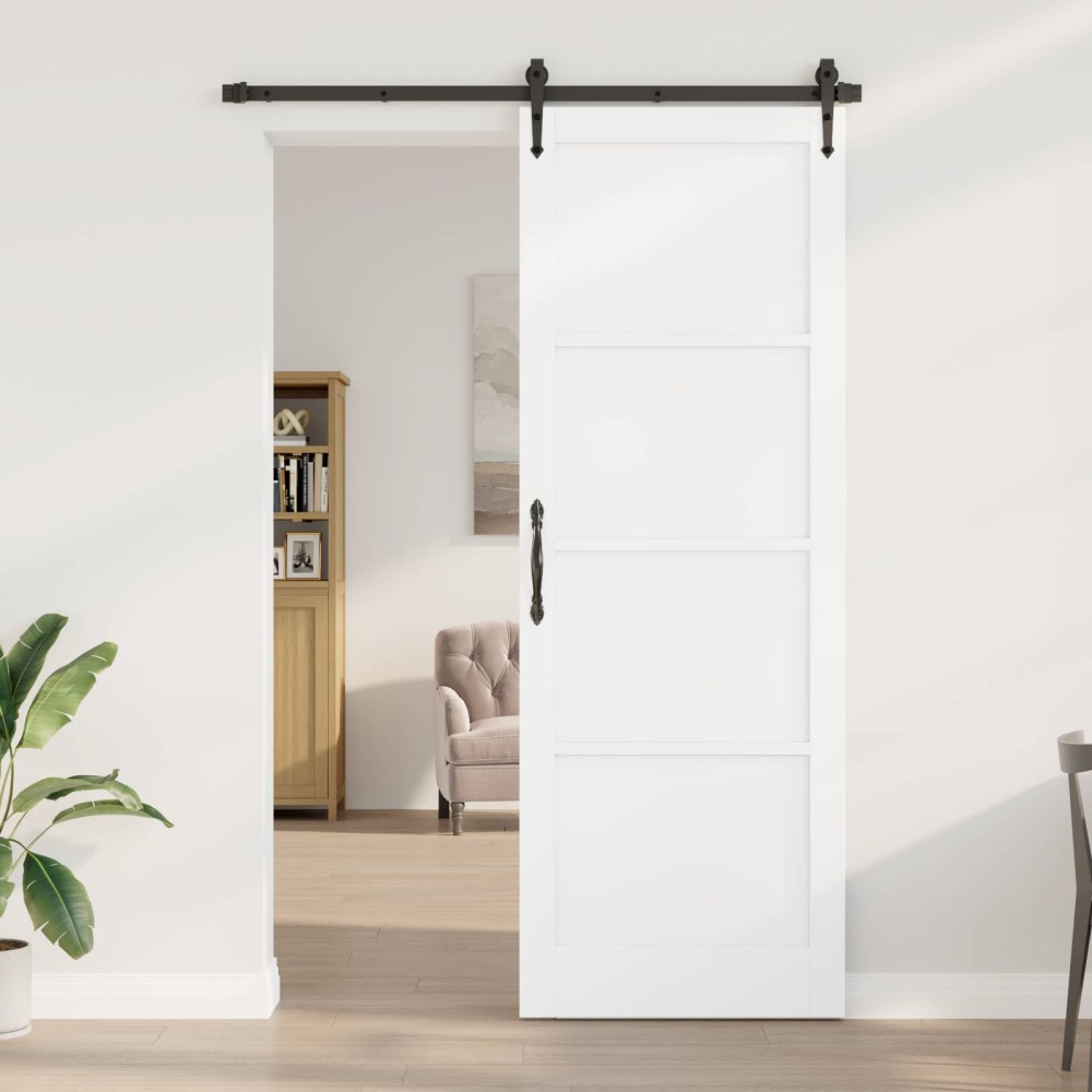 vidaXL Εσωτερική Πόρτα Λευκό 83 x 232 εκ. Κόντρα πλακέ