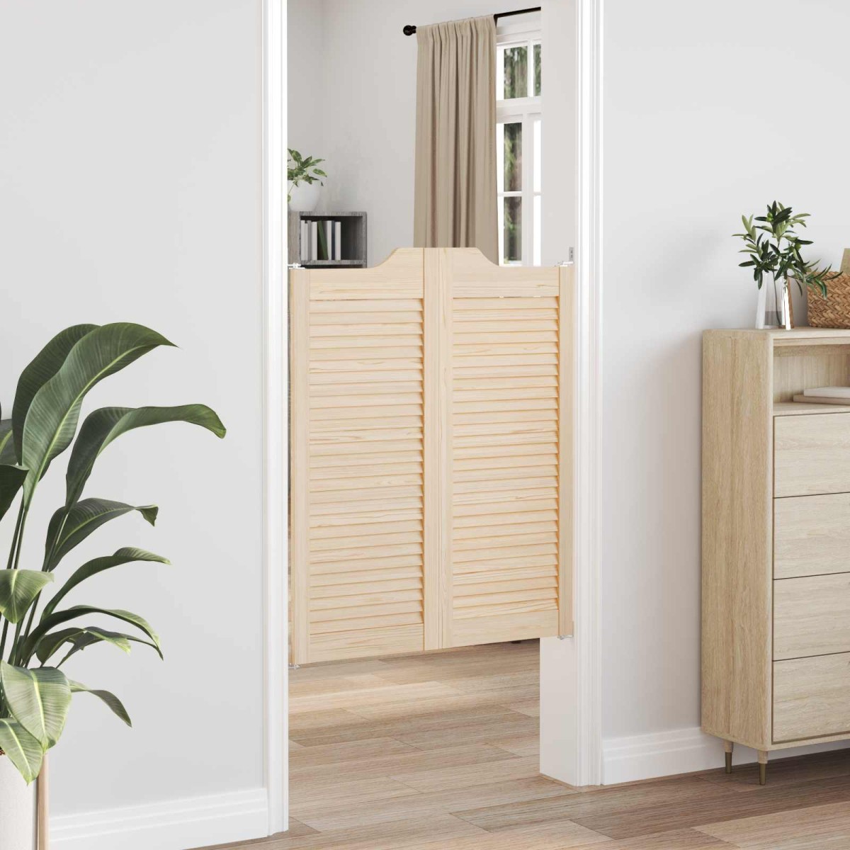 vidaXL Πόρτες Swing Φυσικό 100 x 40 cm Μασίφ Ξύλο Πεύκου