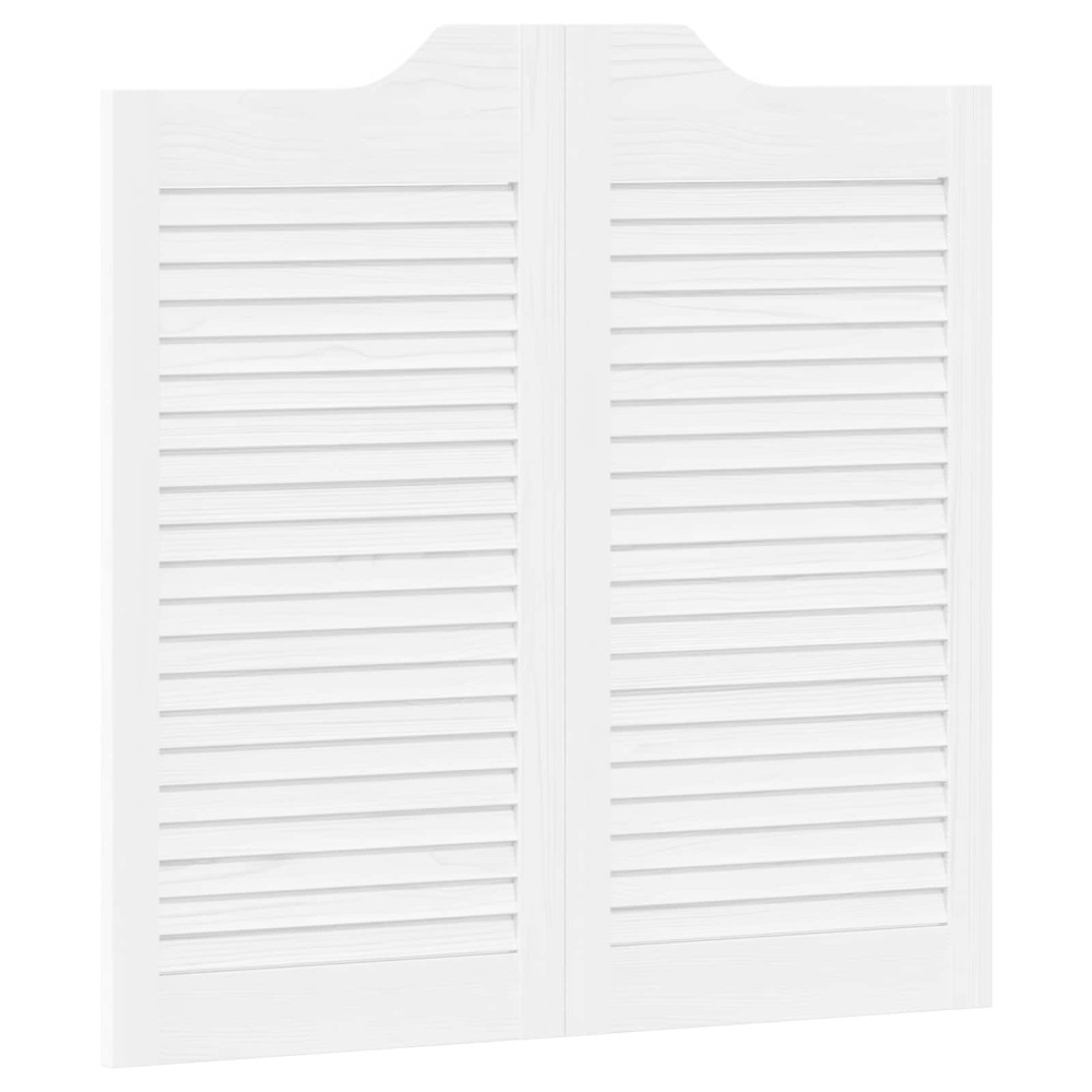 vidaXL Πόρτες Swing Λευκό 80 x 40 cm Μασίφ Ξύλο Πεύκου