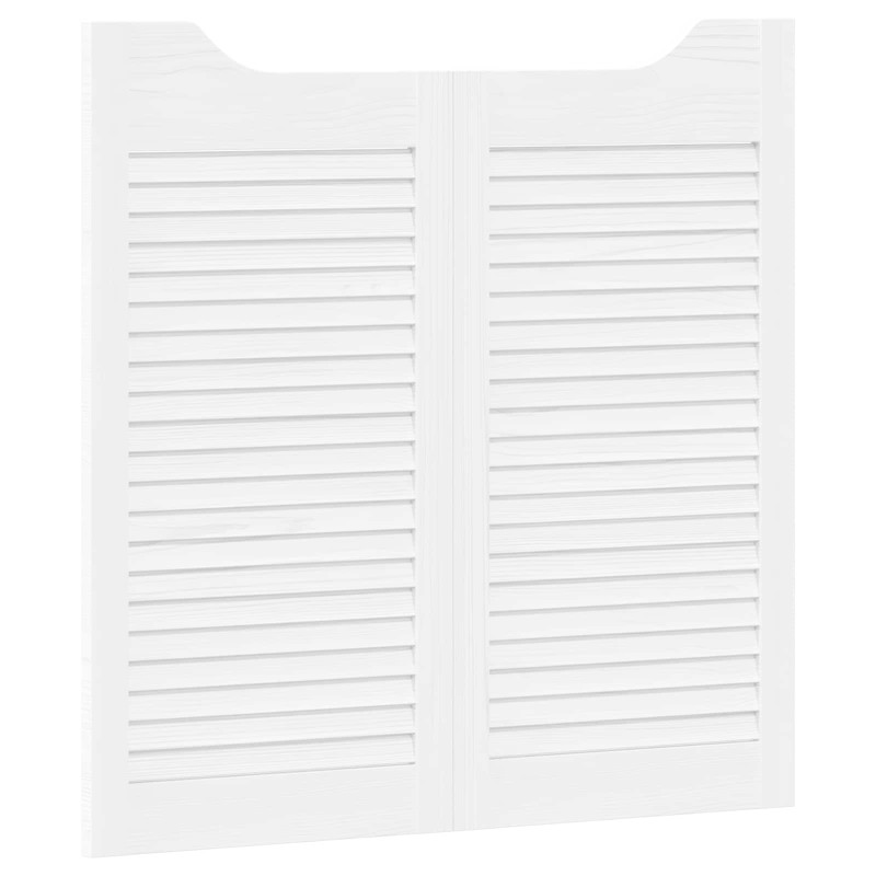vidaXL Πόρτες Swing 2 τμχ. 80 x 40 cm Μασίφ Ξύλο Πεύκου Λευκό