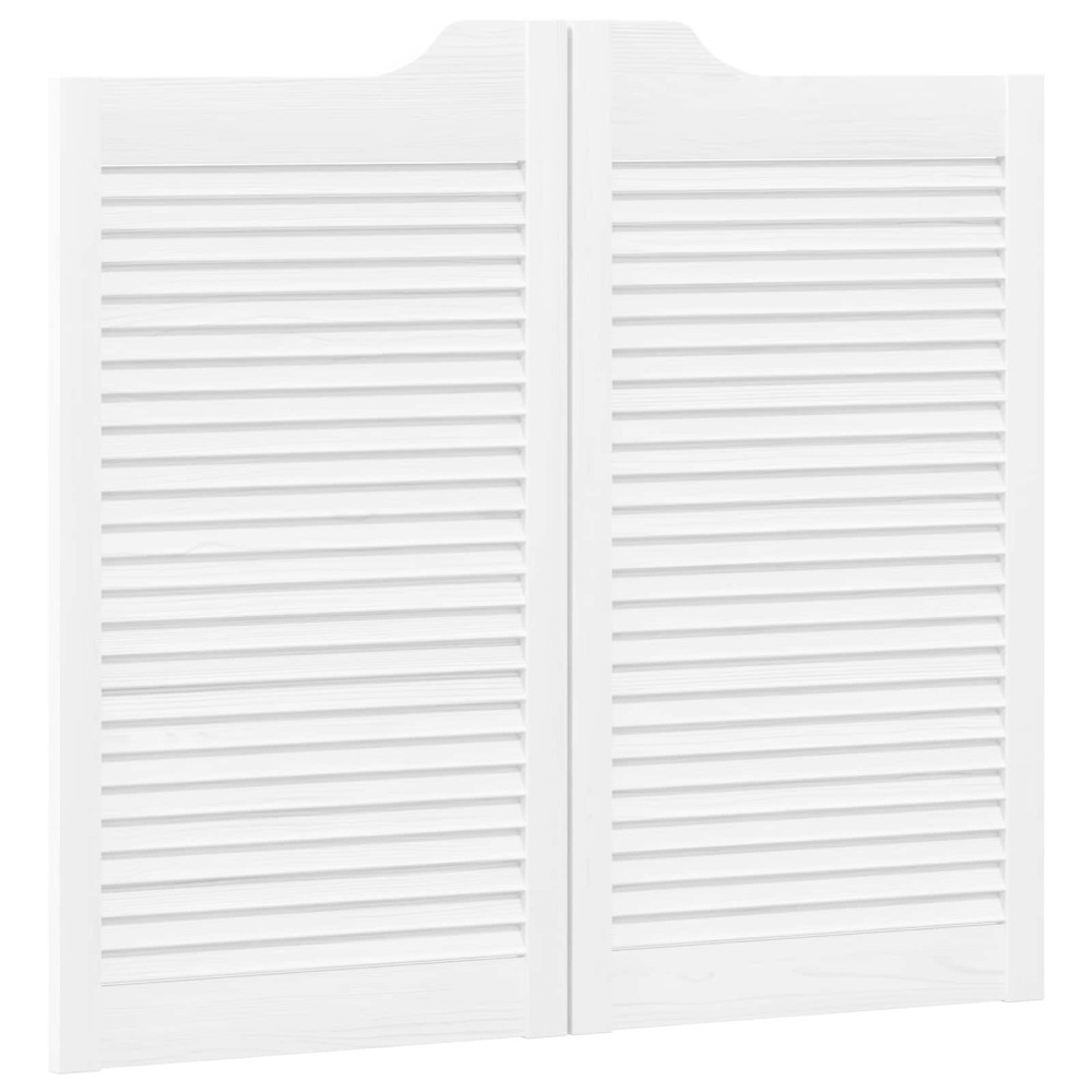vidaXL Πόρτες Swing Λευκό 90 x 40 cm Μασίφ Ξύλο Πεύκου